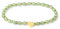 MetJakt Handgemachter Naturstein Perlenarmband 4MM Mini Stretch Armband Energiearmbänder 18k vergoldet Herz Armbänder für Damen Damenschmuck Echtes (Grüner Aventurin)