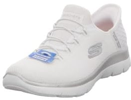 Skechers Damen Slipper Summits Diamond Dream, Frauen Slip-On,freitzeitschuhe,einschlupf,Slipper,Mokassins,Halbschuhe,Slides,Weiß WSL,43 EU