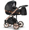 Kinderwagen-Set 2 in 1 Vip Lux inkl. Sportsitz - 11 Teile - in 18 Farben