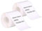 DINGYI 2 Rollen, rundes Etikett, kompatibel mit M110/120 Druckeretiketten, weiß, klebend, wasserdicht, 40 x 60 mm, 130 Etiketten/Rolle, Thermodruckerpapier für Barcode, Einzelhandel, Heimbüro, 2 Stück