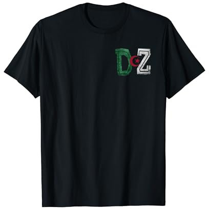 Maillot Drapeau Algérie Cadeau Foot Algérienne Dz T-Shirt