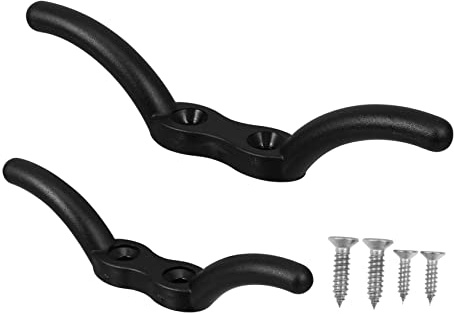 KONTONTY Fahnenmastklemme Inklusive Rostfreier Befestigungsschrauben und Nylon und Edelstahl 2 Stück mit Einzigartigem Design Umweltfreundlich für Bootsseile