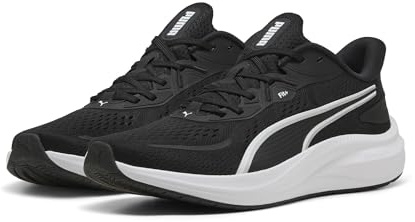 PUMA Unisex's Skyrocket Lite 2 Road Running Shoe, Puma Schwarz Puma Weiß Puma Silber, 40.5 EU