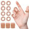 20 Stück Akupressurringe Stachelige Sensorische Finger Massage Ring Fingermassagering, Geräuschlose Entspannende Massageringe für Fingerspitze der Erwachsene und Jugendliche (Roségold)