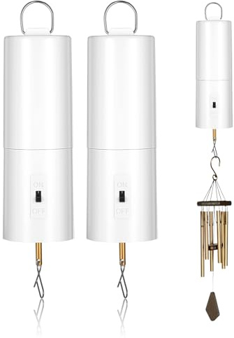 Toddmomy 2er-Pack Windspiel Motor mit Fernbedienung, Batteriebetrieben Drehmotor für Windspinner, Rotierender Windspielmotor Regulierbar, Antrieb Zubehör Discokugel Garten Deko