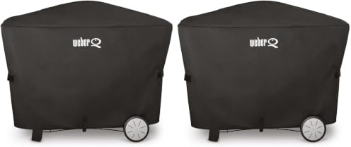 Weber Abdeckhaube Q 300/3000 -er Serie, schwarz (Packung mit 2)