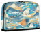 sanluoli Trousse de rangement pour crayons de grande capacité - Trousse à crayons - Mignon - Multi-usage - Pour adolescents - Fournitures scolaires - Sceau blanc - Style japonais - Vagues