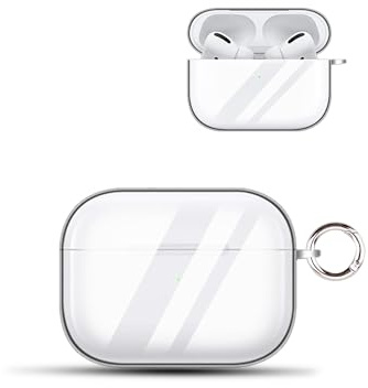 Hülle für Apple AirPods Pro 3 drahtlose Kopfhörer,daunke TPU Schutzabdeckung, Vollständiger Schutz,Transparent
