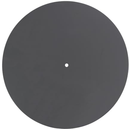 cdymrl Acrylic Turntable Mat Reduce Static Dust Noise Replacement Record Platter Slipmat for 12 Inch Record Player Black