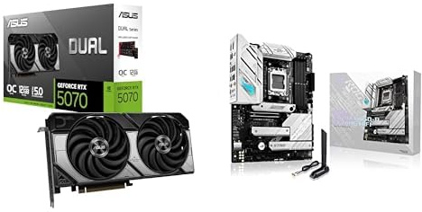 ASUS Carte Graphique DUAL-RTX5070-O12G + Carte mère ROG Strix B650-A Gaming WiFi