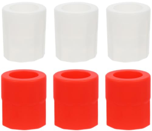 HOMOCONO 6pcs Silicone Ice Molds for Shot Glasses, Reusable Ice Cube Mold Trays Making Vodka Or Whiskey Glasses, Flexible Material for Party Use