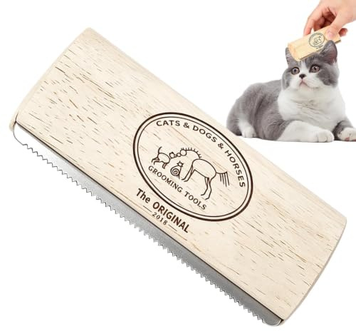 Unkrautvernichter für Tierhaare – Entfilzung, reduziert Verlust 95 % | Pflegezubehör für Hunde, Katzen, Frettchen, Zwergkaninchen | ergonomische Bürste, für Wohnzimmer, Balkon, Van