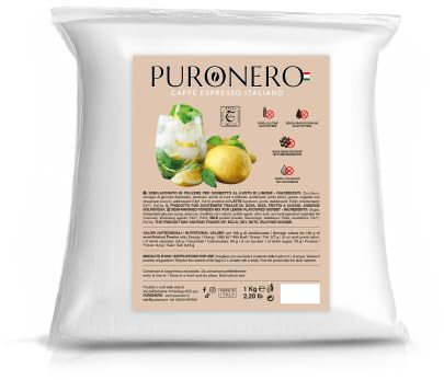 5 Buste di Sorbetto al Limone Semilavorato in Polvere Puronero da 1 kg cadauna (5 kg)