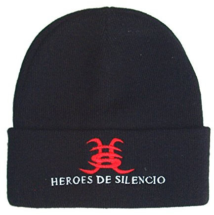 BAD TASTE Strickmütze Heroes del Silencio Beanie schwarz Bestickt