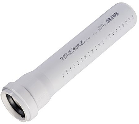 Ostendorf SKOLAN Rohr SKEM DN 100 250mm 335010 - Polypropylen (PP) - Schallschutz Abwasserrohr - Grau RAL 7035 - 1.5 kg - 1 Stück