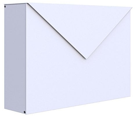 Briefkasten, Design Wandbriefkasten Letter in Weiß - Bravios