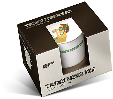 TRINK MEER TEE Teebecher Land in Sicht