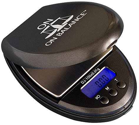 On Balance Mini-Digitalwaage, DJ-100, 0,01g-100g, schwarz