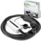 Morec Typ1 Tragbares EV Ladekabel US Standard Schaltbare Ladebox 10/16A Schuko 2-polig Ladegerät SAE J1772 Elektroauto EVSE (Euro-Stecker) 2,2/3,6kw, 6m/20ft