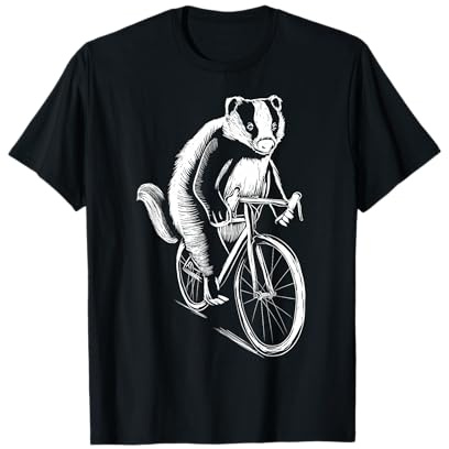 Dachs Kleidung Fahrrad Fahren Bicycle Geschenk Kinder Damen T-Shirt