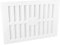 9 x 6 White Plastic Adjustable Hit and Miss Air Vent Grille with Flyscreen Cover