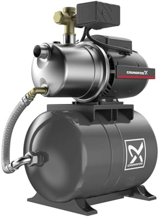 Grundfos Jp 4-54 Pt – Automatische Kompressorpumpe für Haus, mit Tank 20 l, Grundfos Jp Pt – bis 8 m