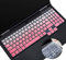 2 Pack Silicone Keyboard Cover for 2020 Lenovo Legion 5 Series Legion 5 5i 5p 5pi 15.6 17.3 and Lenovo IdeaPad Gaming 3i, Lenovo Legion 3i 7i Gaming Laptop Keyboard Skin(Gradual Pink+Clear)