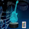 Attivolife Gitarre Lampe Geschenk, E-Gitarre 3D Nachtlicht mit Fernbedienung + Timer 16 Farbwechsel Schreibtischlampe Kinderzimmer Dekor Plug in Best Cool Xmas Birthday for Musical Lover Boy Girl Men
