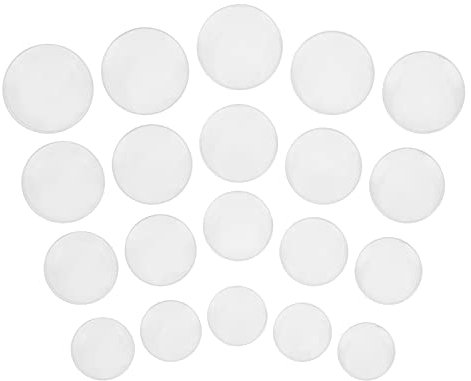 20 Stück 16-25,5 Mm Runde Flache Uhrenglas-Ersatzteile, für Uhrmacher-Reparatur, Uhrenglas-Zubehör, Labor-Messbecherabdeckung