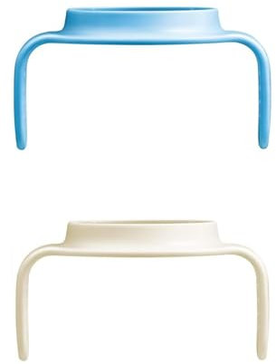 MAM Hold my Cup Day & Night, leuchtet im Dunkeln, kompatibel Tassen, rutschfest und ergonomisch, 4+ Monate, hellblau und neutral