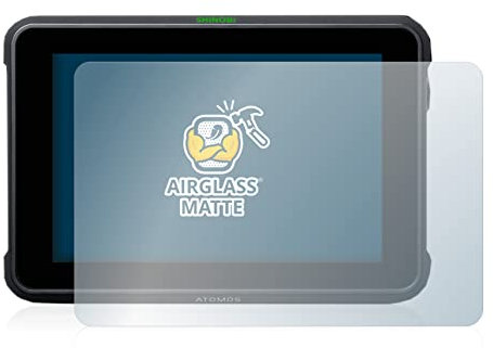 BROTECT Entspiegelungs Schutzglas für Atomos Shinobi 7 Schutzfolie Panzer Folie Glas Matt [Extrem Kratzfest 9H, Anti-Reflex, Anti-Fingerprint]