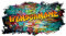 3D Graffiti Wandtattoo 97x53cm Streetart Wandsticker Jugendzimmer Kinderzimmer Wohnzimmer Deko Wandbild selbstklebend W008 (05 Mauer Spot, Mit Wunschname)