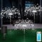 Solarleuchten Außen 3 Stück Solar Feuerwerk Gartenlichter Solarlampe mit Fernbedienung 8 Modi 120 LEDs Wasserdicht Außenleuchte Gartenlichter Rasen Hinterhof Blumenkästen Terrasse Gehweg Kaltweiß