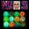 Eleanore's Diary Gel Glitter per il Corpo - 12 Colori Fluorescente Paillettes, Chunky Gel, Brillantini Make up per Corpo Viso Occhi Capelli, per Carnevale e Festival
