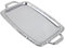 Vassoio Da Servizio Ovale in Metallo Argento Per Cucina E Soggiorno Vassoio Elegante Per Antipasti E Dessert Con Manici 39X23Cm
