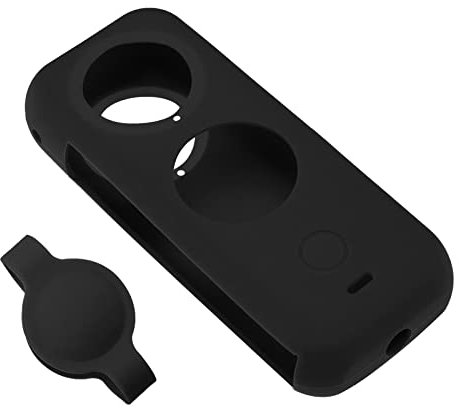 The Lord of The Tools Set with 2Pcs Body Cover Protector Lens Cap Protector Replacement Compatible with Insta 360 ONE X2 Camera Silicone Camera Case Black