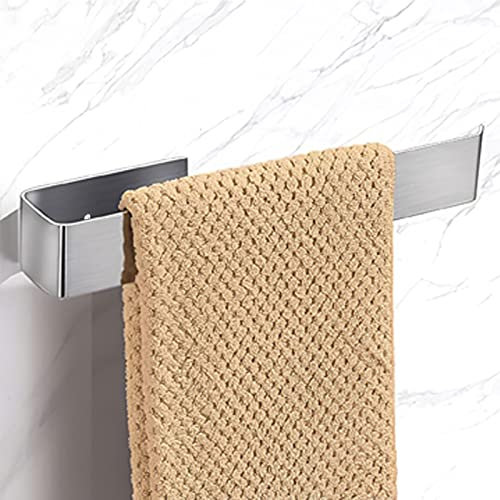 Porte Serviette Salle De Bain nécessite Un perçage et Un Porte-Serviettes Auto-adhésif à Double Usage en Acier Inoxydable pour la Salle de Bain et la Cuisine Porte-Serviettes 26cm