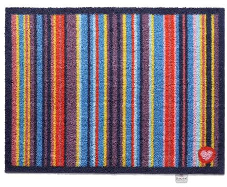 HUG RUG Stripe 85 Multi Door Mat, 65x85cm