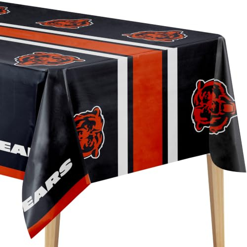 Trendware Chicago Bears Kunststoff-Tischdecken, 3 Stück