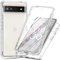 XINYEXIN Coque pour Google Pixel 7A 360 Degrés Antichoc Protecteur D'écran Intégré, Silicone Bumper Full Body Protection Transparent Etui Housse pour Google Pixel 7A - Cristal