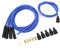 8mm Filo Candela Metallo Silicone Ad Alte Prestazioni Cavo Candela 1m Lunghezza Alta Efficienza Accensione Stabile Set di Cavi Candela per 4 Cilindri Auto D'Epoca (Blu)