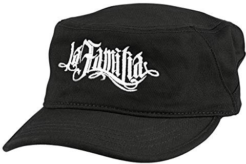 Spaß Kostet Feldmütze schwarz La Familia FCK VERSTELLBAR gesticktes Logo