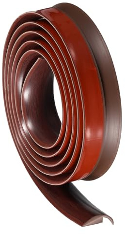 QUARKZMAN Weichsockelleiste, 1000mmx35mmx7mm Sockelleiste aus PVC - Rotes | Selbstklebend Bodenleiste selbstklebende Bodenleiste, flexible Knickleiste, auch Küche und Badezimmer für Holz