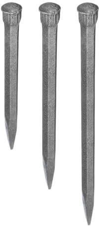 sourcing map 1set Masonry Chisel for Rock 10.2/12.2/14.2Inch Pointed Head High Carbon Steel Rock Concrete Mortar Stone Chisel Brick Chisel for Stone Brick Breaking Carving Demolishing Splitting