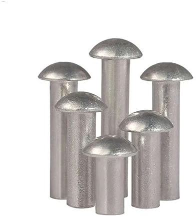 10-50 pièces M3 M4 M5 M6 aluminium solide tête ronde Rivet frapper Type Rivet tête semi-ronde marteau Type solide Rivet GB867-6mm-M6-10pcs