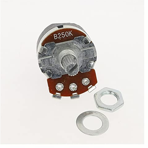 Ersatzteile Mikroschalter 2 Stück WH138-1 Potentiometer mit Schalter, Dimmer, einstellbarer Widerstand, B500K, B10K, B5K, B20K, B100K, B250K, B50K (Color : B250k)