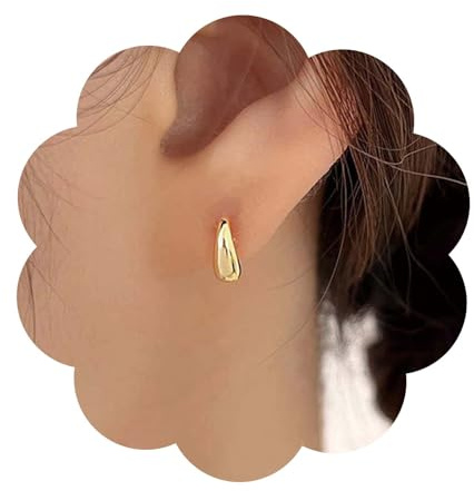 Cybche Vintage Kleine Tropfen Ohrringe Vintage Tropfen Ohrstecker Ohrringe Gold Tropfen Ohrringe Minimalistisch Kleine Tropfen Ohrringe Schmuck Für Frauen Und Mädchen
