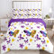 WZXGHE Copripiumino Una Piazza E Mezza Con Farfalle, Set Di Biancheria Da Letto Con Farfalla Morbida Microfibra, Con Chiusura Lampo,1 Copripiumino E 2 Federe 50 X 75 Cm(Farfalle-1, 200x200cm)