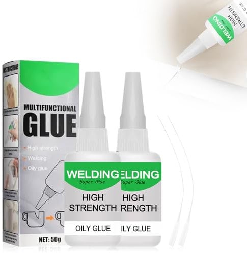 Welding High-strength Oily Glue, 50g Schweißen von Hochfestem öligem Kleber, Universal Wasserdichter Superkleber, Multifungctional Glue Extra Stark für Kunststoff Metall Harz (2)