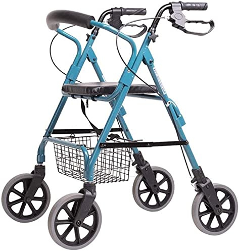 Rollator für Senioren - Roll-, Aluminium-Falt-, höhenverstellbare Mobilitäts-Gehhilfe zum Teilen